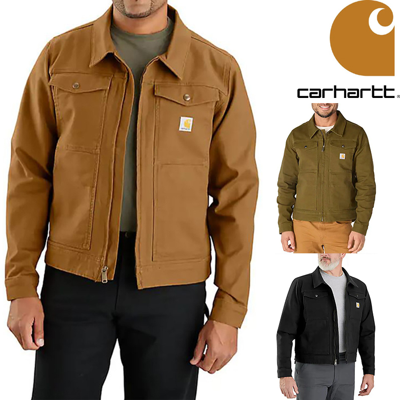 DRI-DUCK ワークジャケット　アクティブジャケット　L Amazon.co.jp: Carhartt メンズ キルト フランネル裏地付き Duck