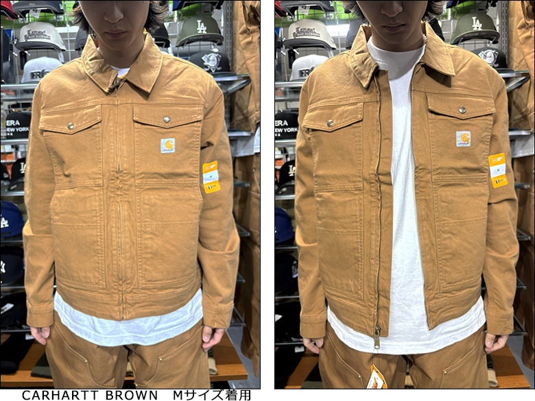 70s　USA製　ダックジャケット　ダブルステッチ　ペインターワーク　ブラウン Carhartt（カーハート） ダックジャケット CARHARTT RUGGED FLEX DUCK