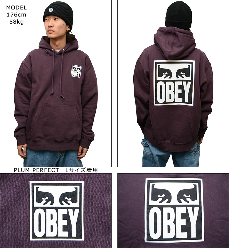 スウェット【OBEY】関税込み送料無料 プリント入り フリース素材 112843126-f24_7.jpg