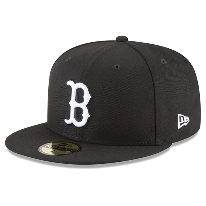 ニューエラ 海外限定 日本未発売 NEW ERA 59FIFTY MLB Boston Red Sox Black / White ボストン・レッドソックス CAP キャップ 帽子｜pajaboo｜02