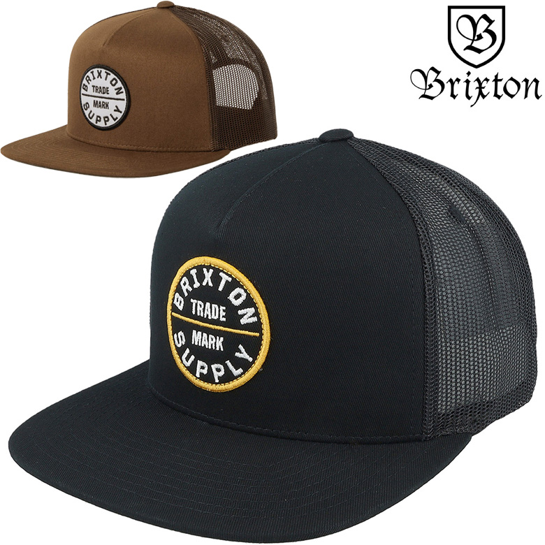BRIXTON OATH MP TRUCKER HAT スナップバック Brixton Oath MP Trucker Hat Black at Amazon Men's Clothing store