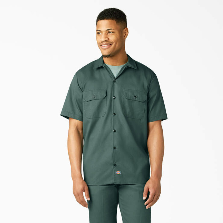 ゴッドセレクション　ディッキーズ　ワークシャツ　セットアップ Dickies（ディッキーズ） 1574 ワークシャツ メンズ DICKIES S/S TWILL