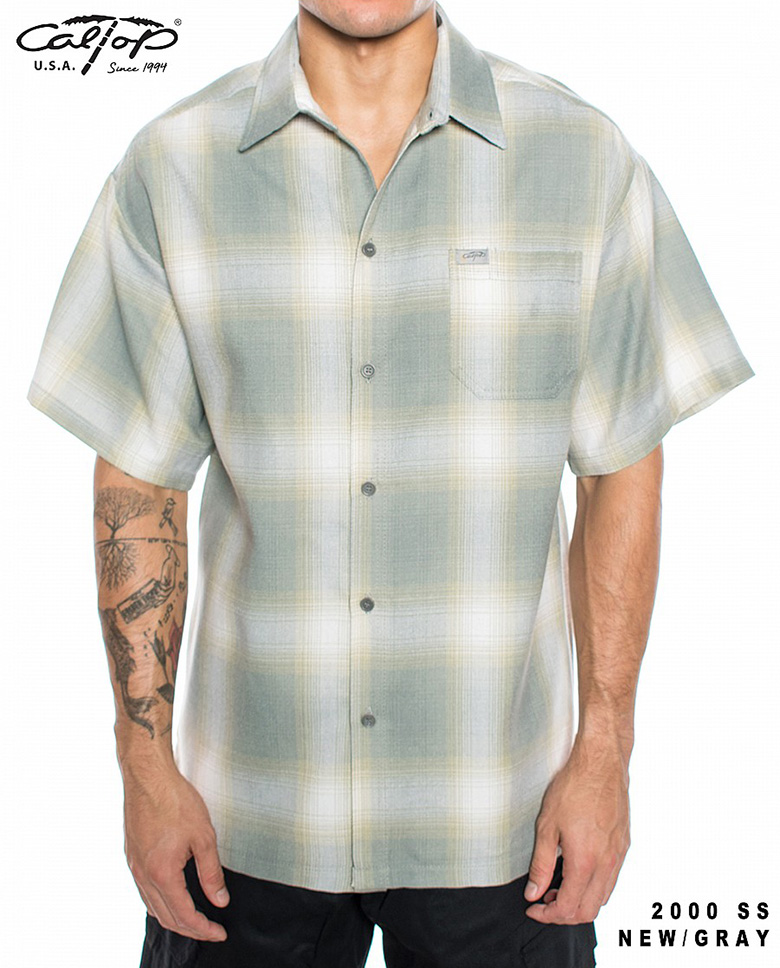 Cal Top キャルトップ チェックシャツ CALTOP S/S PLAID SHIRT