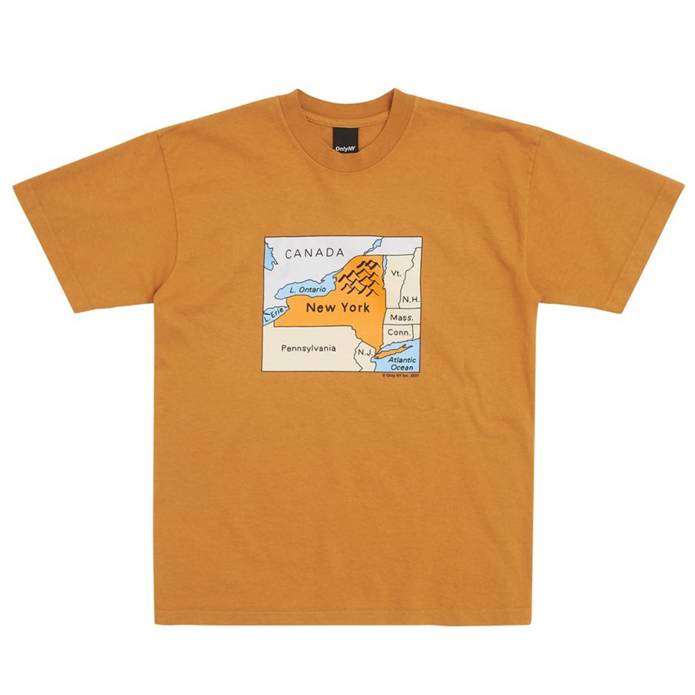 ONLY NY NY MAP TEE オンリーニューヨーク Tシャツ 半袖Tシャツ プリントTシャツ...