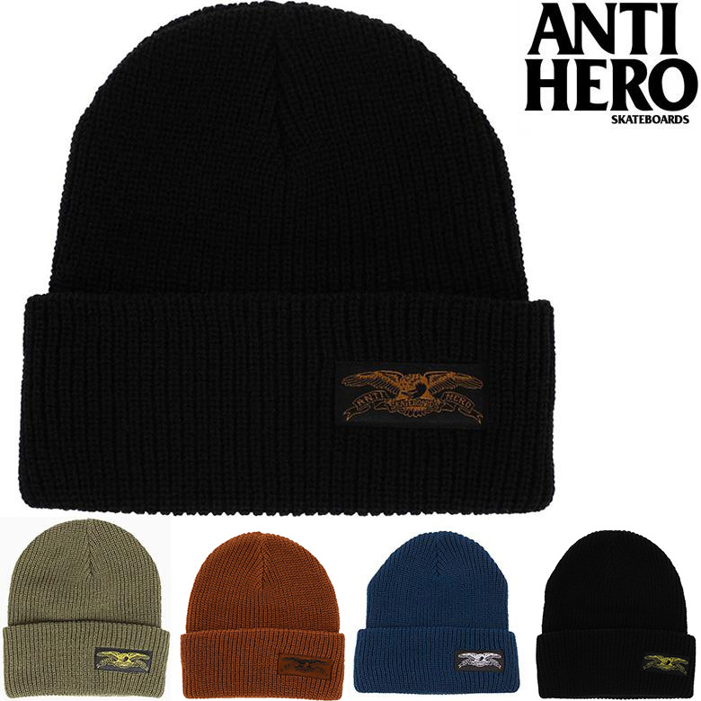 アンタイヒーロー ニットキャップ ANTI HERO STOCK EAGLE LABEL CUFF