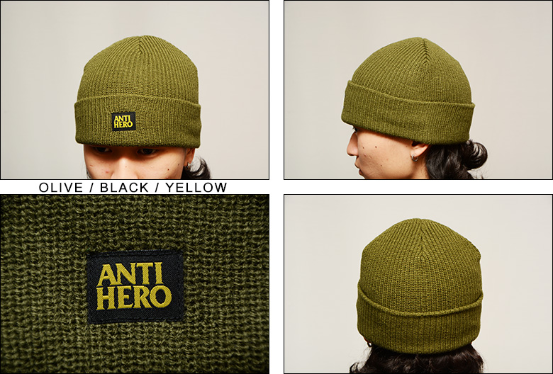 ANTIHERO（アンタイヒーロー） ニットキャップ ANTI HERO LIL BLACK