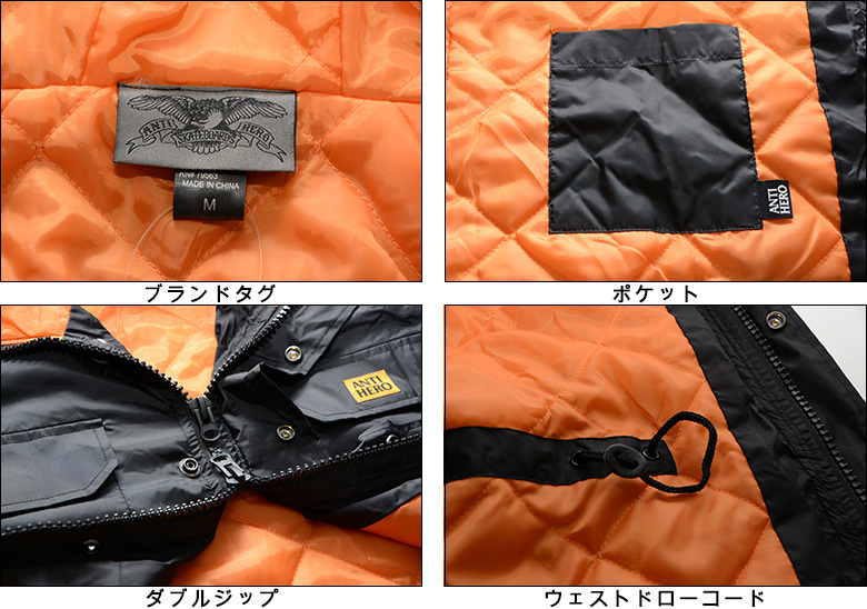 ANTIHERO ANTI HERO BLACK PARKA アンタイヒーロー ジャケット