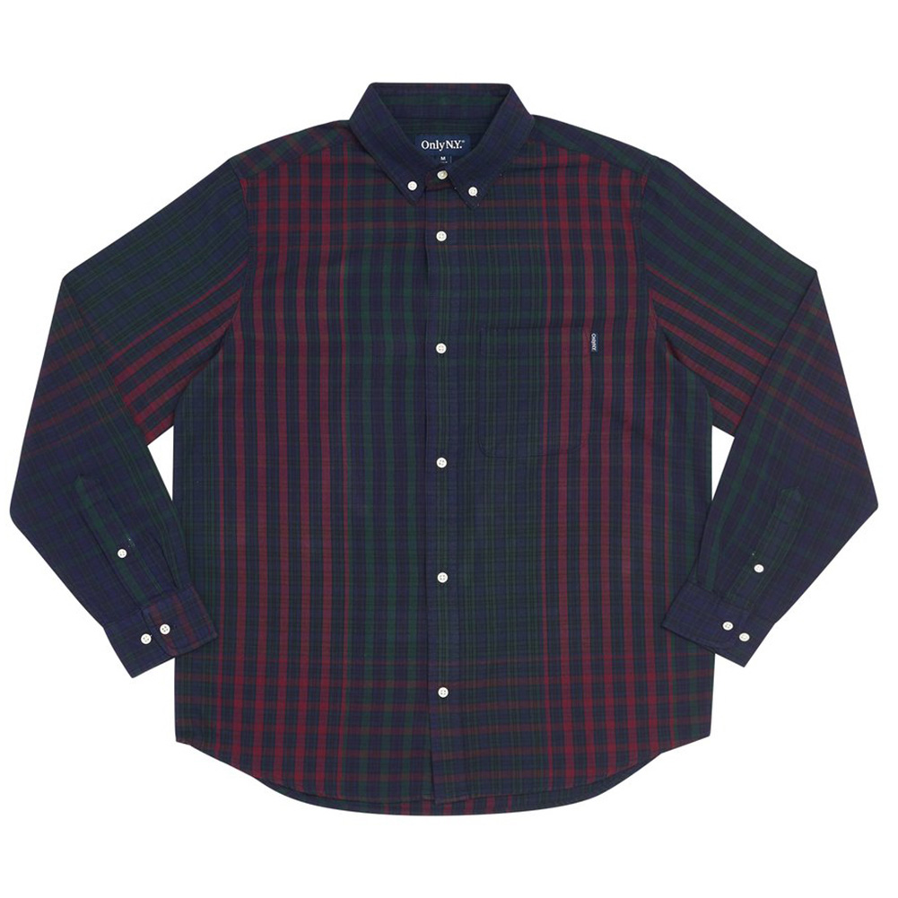 オンリーニューヨーク シャツ ） ONLY NY OMBRE PLAID POCKET SHIRT