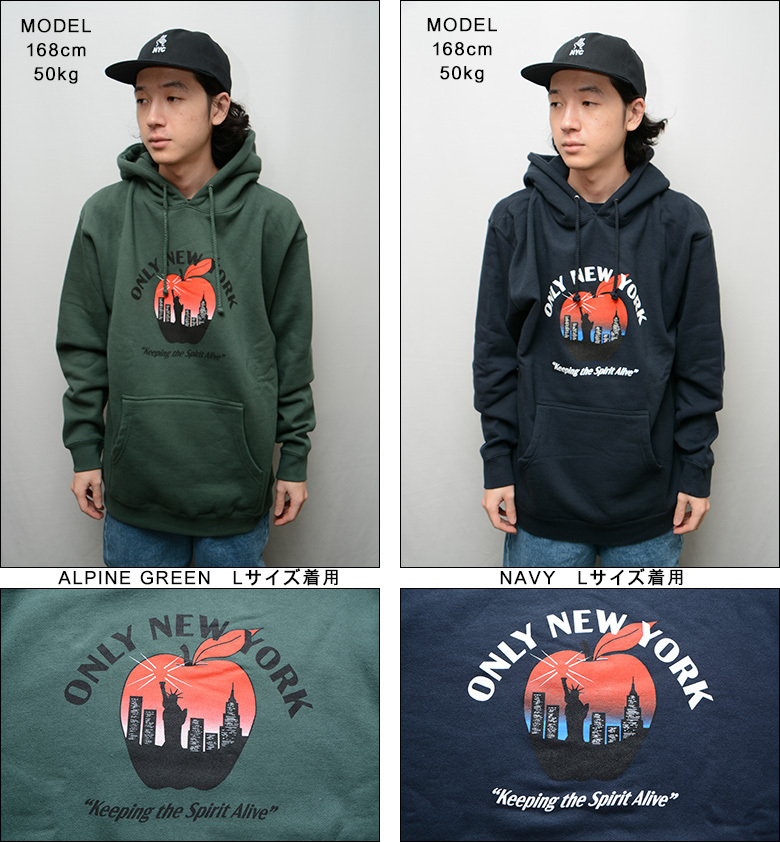 （ オンリーニューヨーク パーカー ） ONLY NY SPIRIT HOODIE プルオーバーパーカ スウェットフード ONLY NEW YORK  : onlyny-2111205 : PAJABOO - 通販 - Yahoo!ショッピング