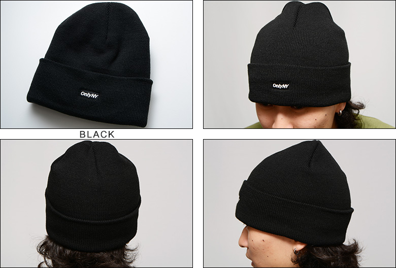 オンリーニューヨーク ニットキャップ ONLY NY BLOCK LOGO BEANIE