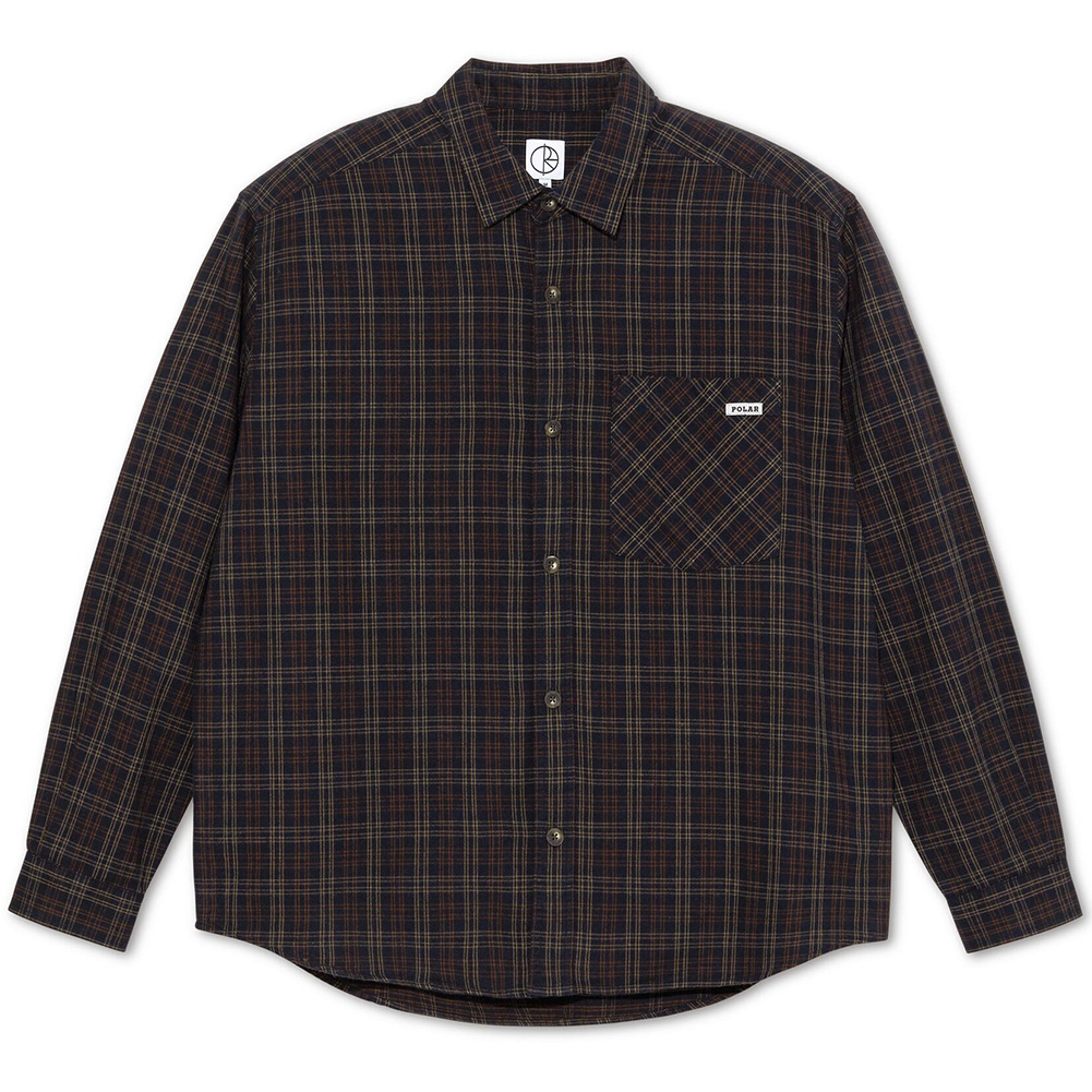 ポーラースケートカンパニー シャツ POLAR SKATE CO. MITCHELL L/S FLANNEL SHIRT ネルシャツ チャックシャツ ポーラー スケート スケーター｜pajaboo｜02