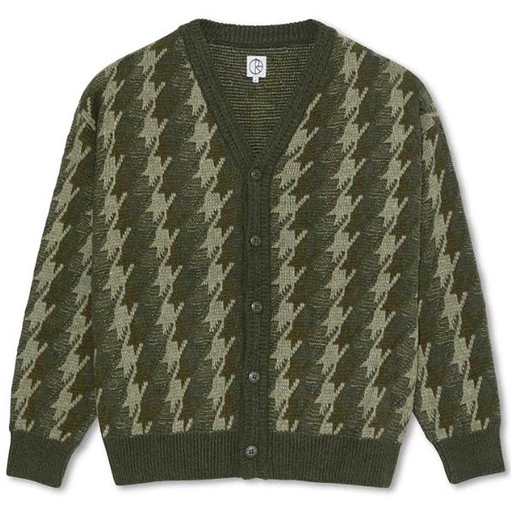 ポーラースケートカンパニー カーディガン POLAR SKATE CO. LOUIS CARDIGAN HOUNDSTOOTH ニット ポーラー  スケート スケーター