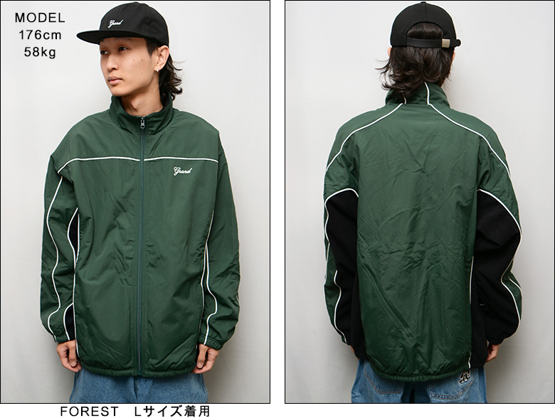 グランドコレクション ジャケット GRAND COLLECTION NYLON / FLEECE JACKET アウター フリースジャケット  ナイロンジャケット スケーター スケート