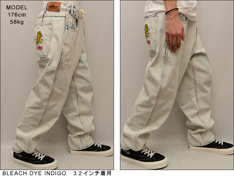 バターグッズ パンツ BUTTER GOODS x THE SMURFS HARMONY DENIM