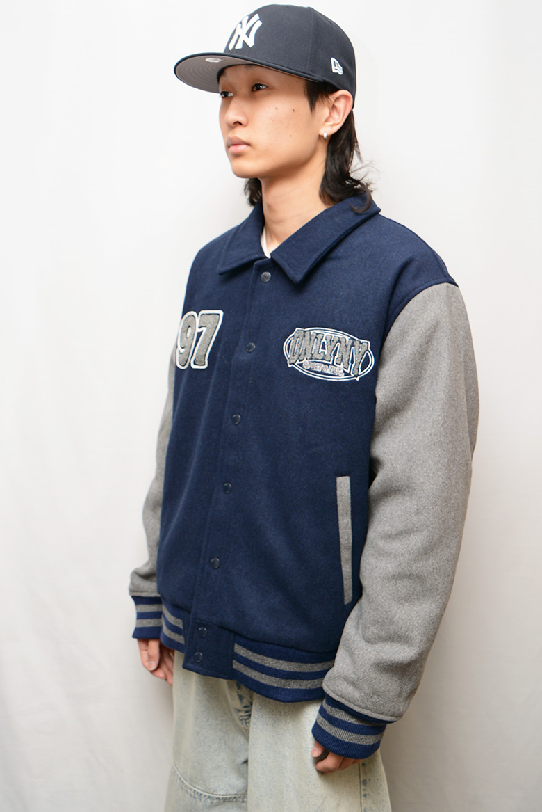 オンリーニューヨーク ジャケット ONLY NY LEAGUE MELTON WOOL VARSITY