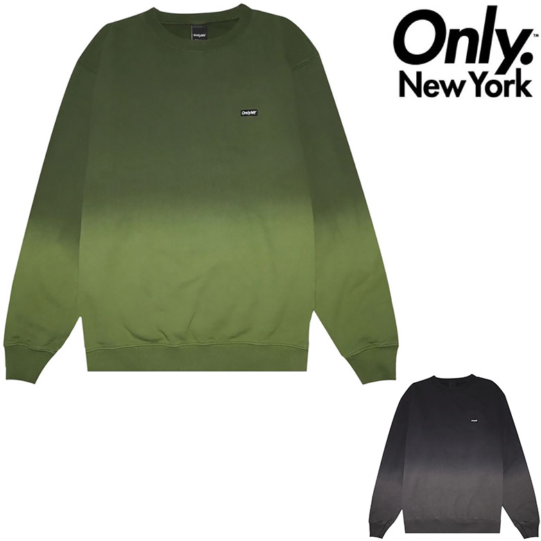 オンリーニューヨーク トレーナー ONLY NY BLOCK LOGO DIP DYE CREW