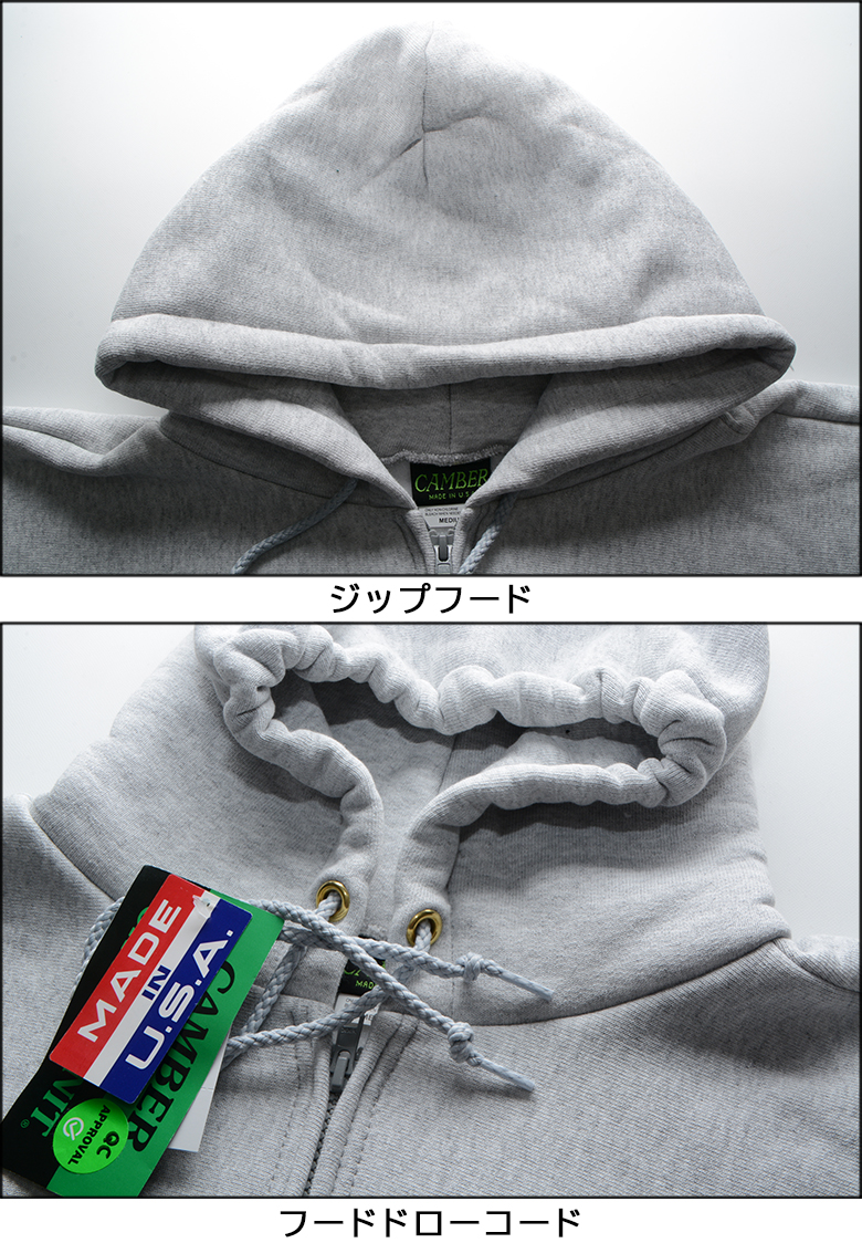 CAMBER（キャンバー） パーカー CAMBER ZIPPER HOODED 231 CROSS KNIT