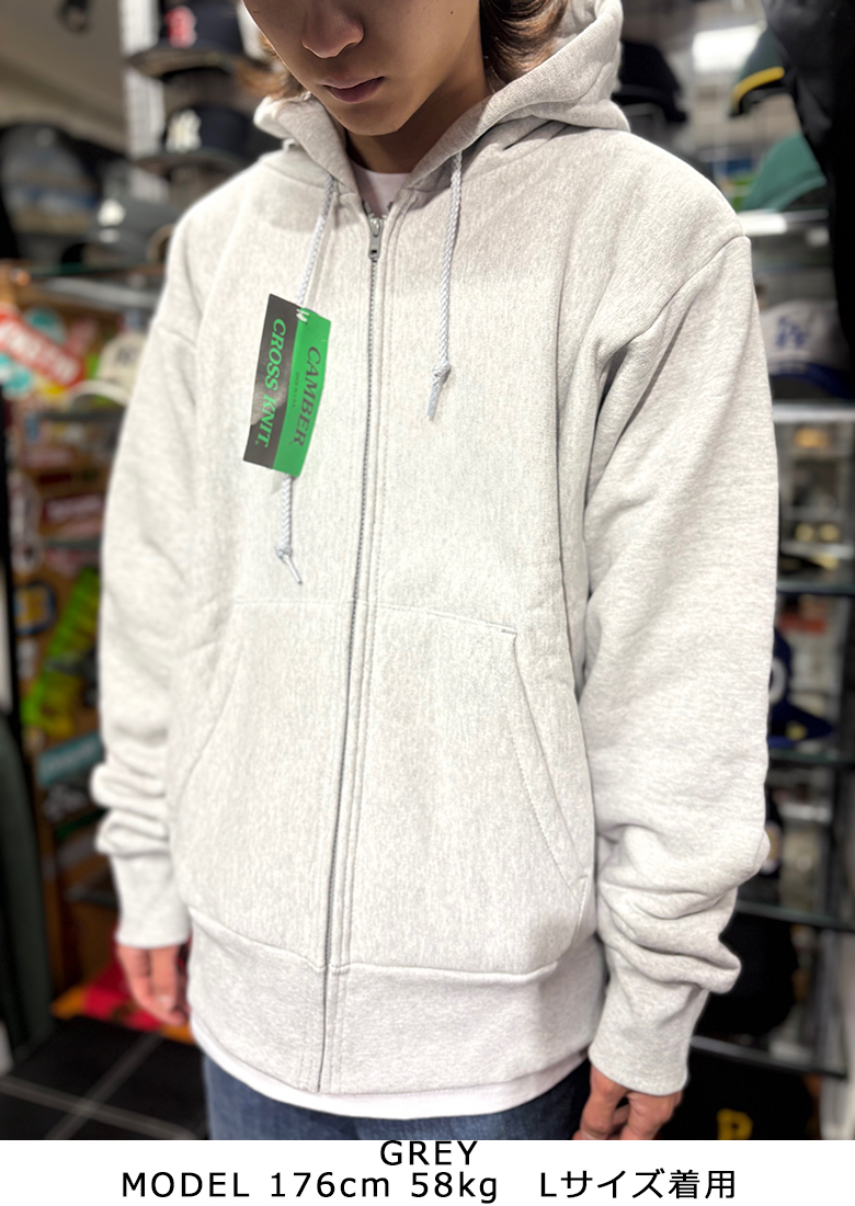 CAMBER（キャンバー） パーカー CAMBER ZIPPER HOODED 231 CROSS KNIT