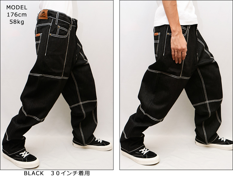 Butter goodsブラックデニム30 Butter Goods（バターグッズ） パンツ BUTTER GOODS ADILSON DENIM