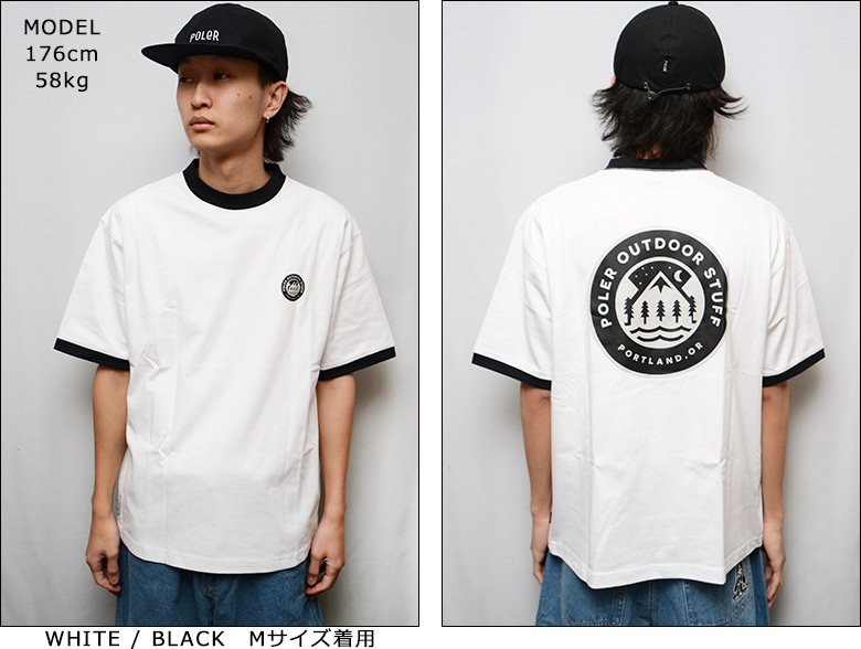 POLER ポーラー MOCK NECK TEE EMB (M) POLER MOCK NECK TEE PRINT – polerjapan