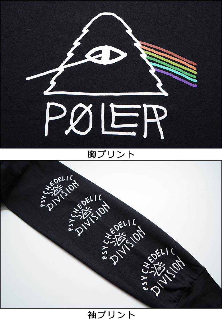 POLeR ポーラー ロンT PSYCHEDELIC RELAX FIT L/S TEE 正規取扱
