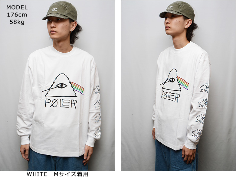 ★人気★MICHIGAN WOLVERIN PIGMENT OVER FIT TEE/全3色/TRAVEL MOON-TECH® OVERSIZE TEE / White