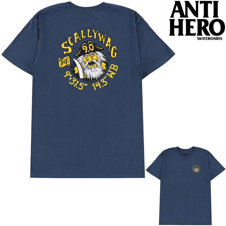 ANTIHERO（アンタイヒーロー） Tシャツ ANTI HERO SCALLYWAG TEE 正規