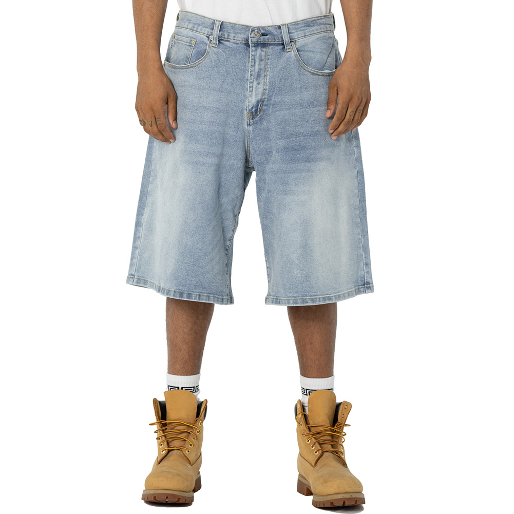 【W32】PROCLUB プロクラブ デニムショートパンツ バギー PRO CLUB プロクラブ ハーフパンツ DENIM BAGGY SHORT デニム