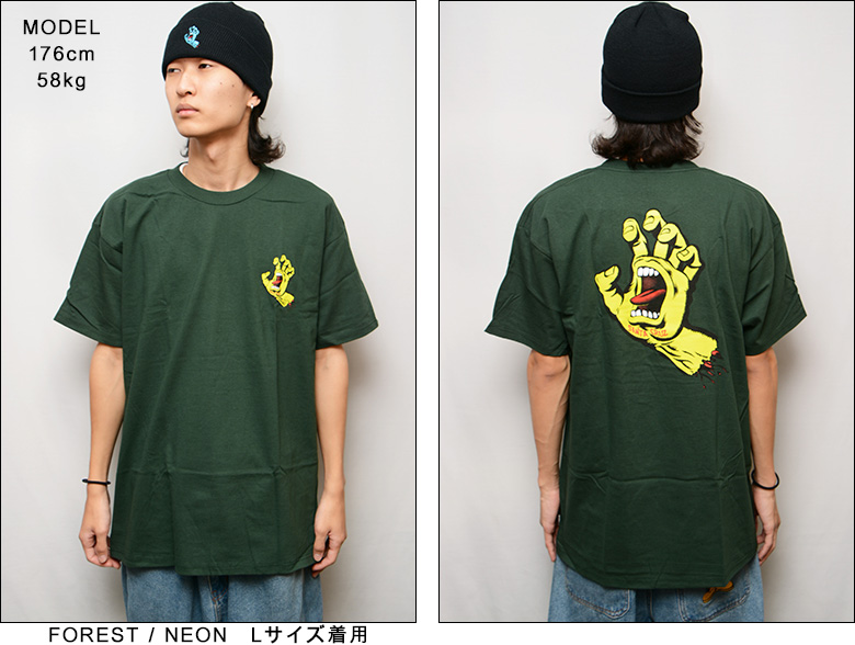 SANTA CRUZ サンタクルーズ Tシャツ SCREAMING HAND TEE 半袖T