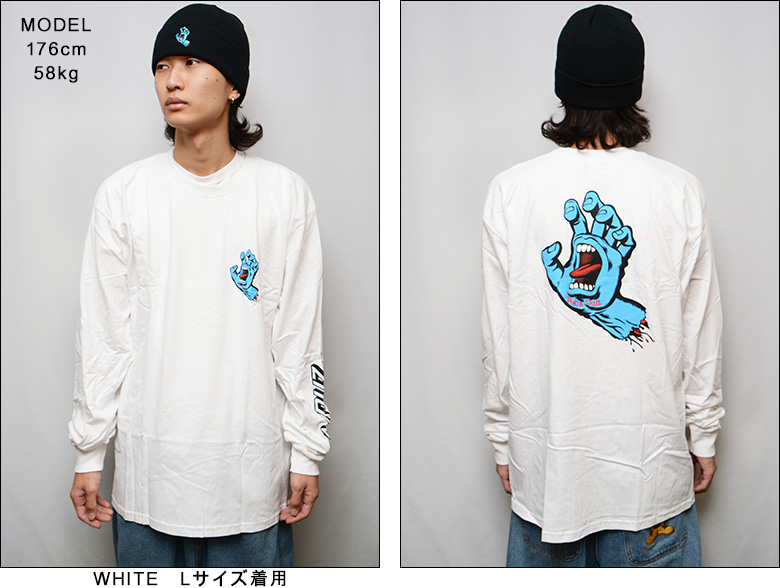 サンタクルーズ ロンT SANTA CRUZ SCREAMING HAND L/S TEE Tシャツ