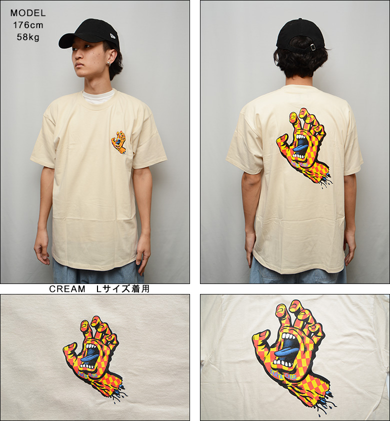 サンタクルーズ　アロハシャツ SANTA CRUZ BEACH BUM HAND Beach Bum Hand 8.4in | Street Cruiser | Santa Cruz Skateboards