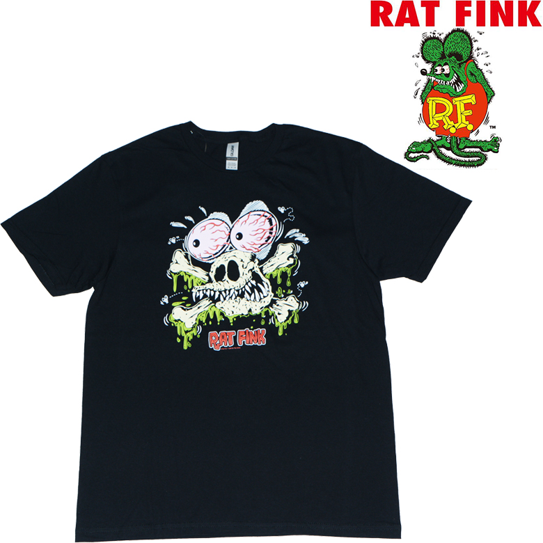 RAT FINK（ラットフィンク） Tシャツ RAT FINK RAT SKULL TEE 半袖T T