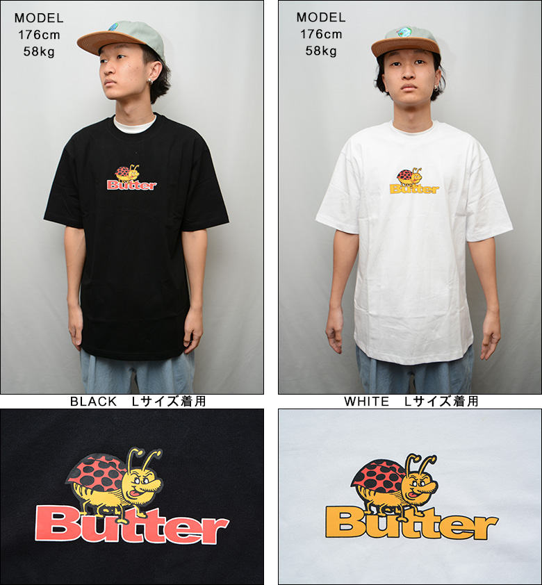 バターグッズ Tシャツ ） BUTTER GOODS BUG LOGO TEE 半袖T プリントT