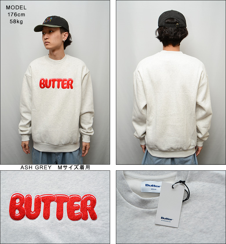 バターグッズ トレーナー ） BUTTER GOODS GOO CREW NECK SWEAT SHIRT