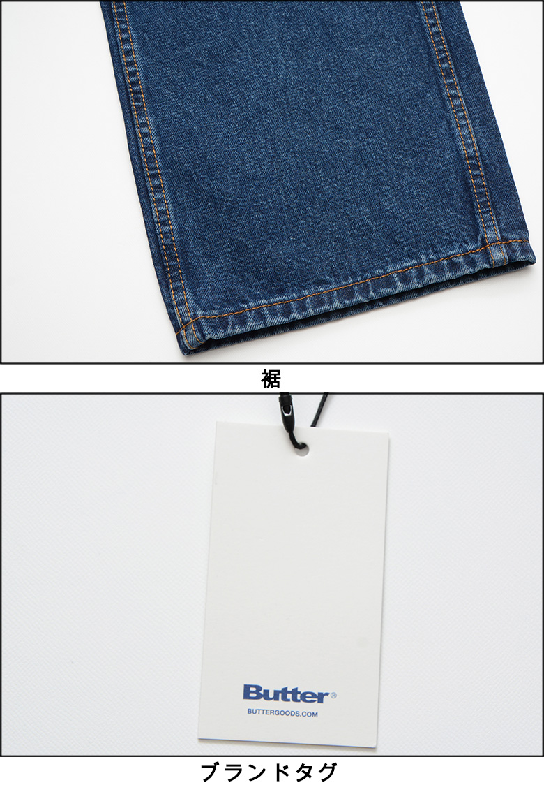 バターグッズ パンツ BUTTER GOODS SCATTERED DENIM PANTS
