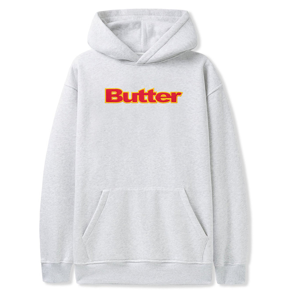 バターグッズ パーカー BUTTER GOODS FELT LOGO APPLIQUE PULLOVER 
