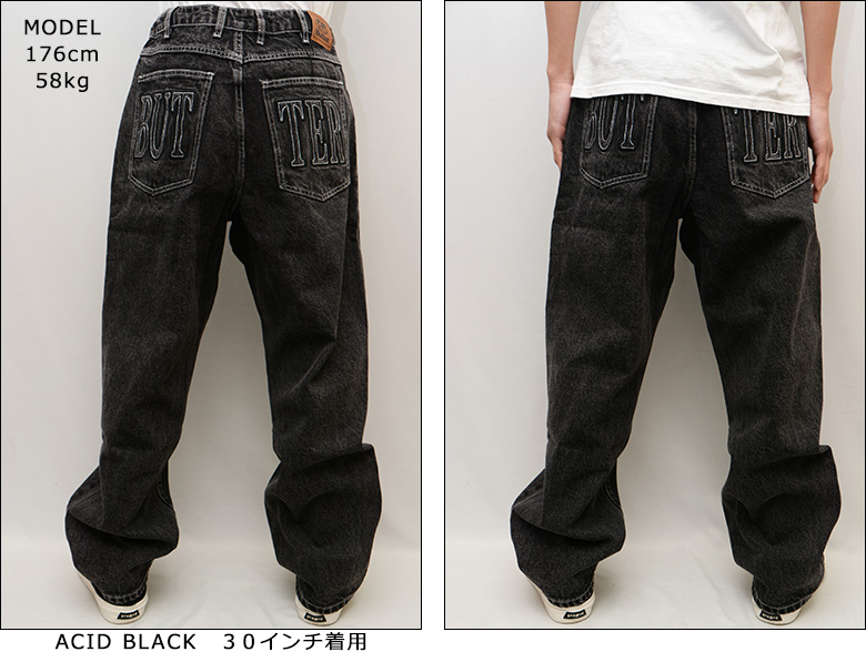 バターグッズ パンツ BUTTER GOODS APPLIQUE DENIM JEANS デニムパンツ ジーンズ スケート バギーパンツ ワイドパンツ  PANTS スケーター : buttergoods-bgq124410 : PAJABOO - 通販 - Yahoo!ショッピング