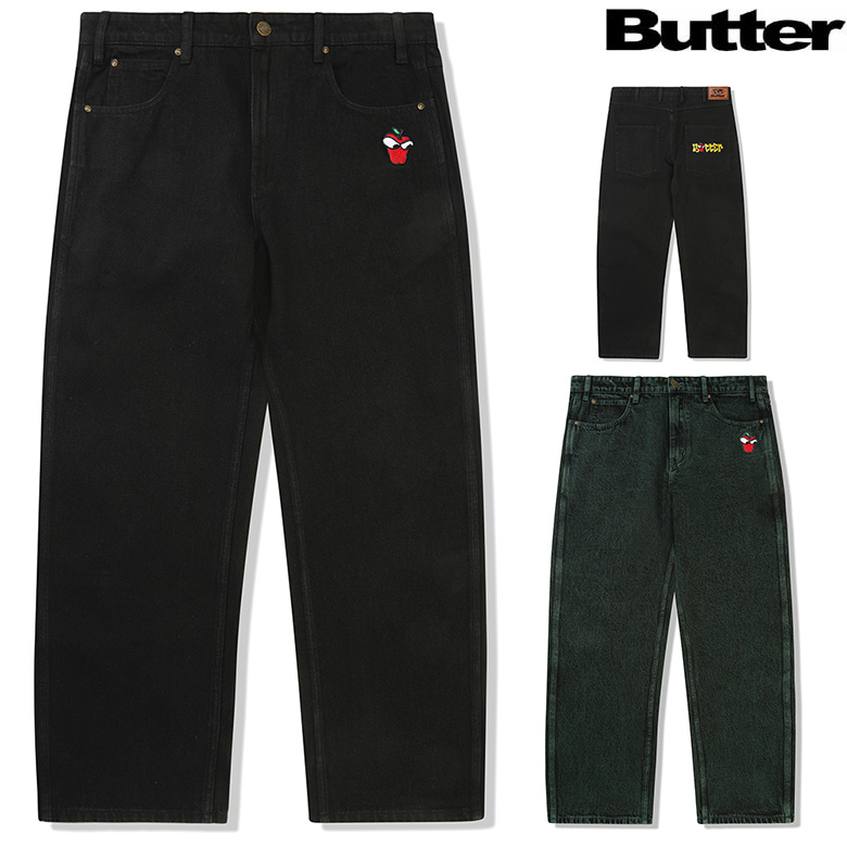 バターグッズ パンツ BUTTER GOODS BIG APPLE DENIM JEANS デニムパンツ ジーンズ スケート バギーパンツ  ワイドパンツ PANTS スケーター : buttergoods-bgq124420 : PAJABOO - 通販 - Yahoo!ショッピング