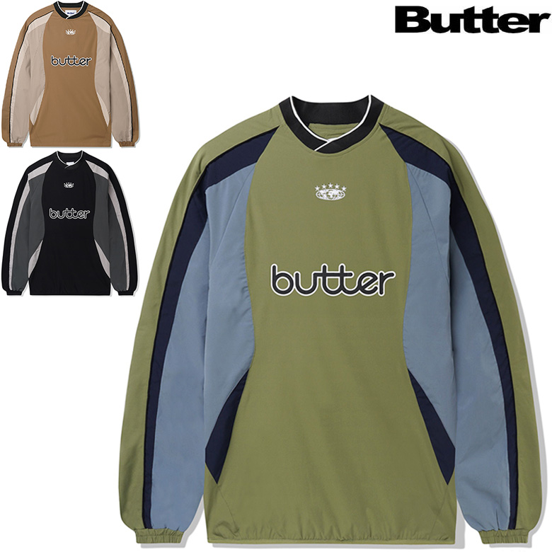 【Butter Goods】バターグッズ Flag Jersey ジャージ 半袖 Flag Jersey, White – Butter Goods