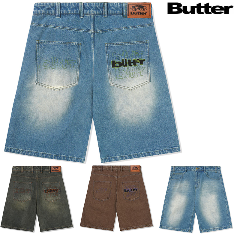 バターグッズ ショーツ BUTTER GOODS WARPED DENIM SHORTS