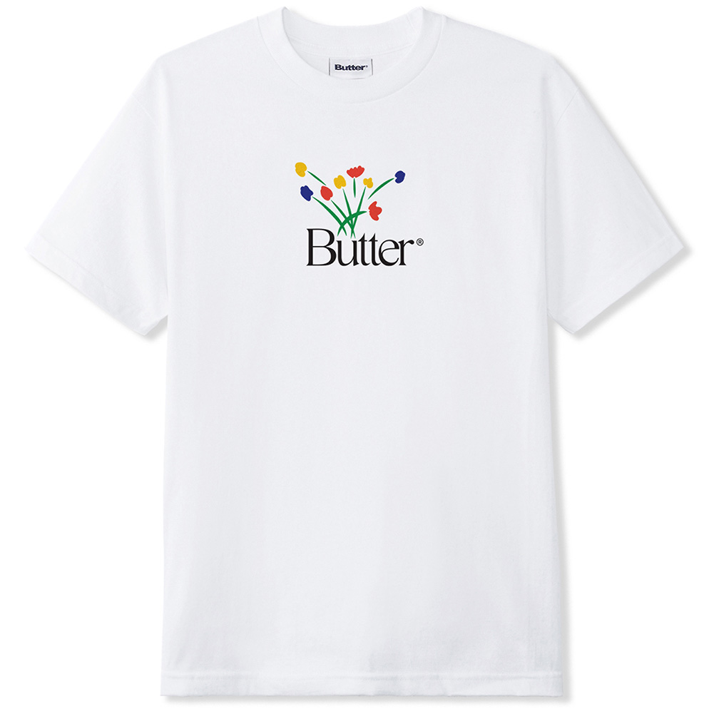 バターグッズ Tシャツ BUTTER GOODS BOUQUET TEE 半袖T プリント