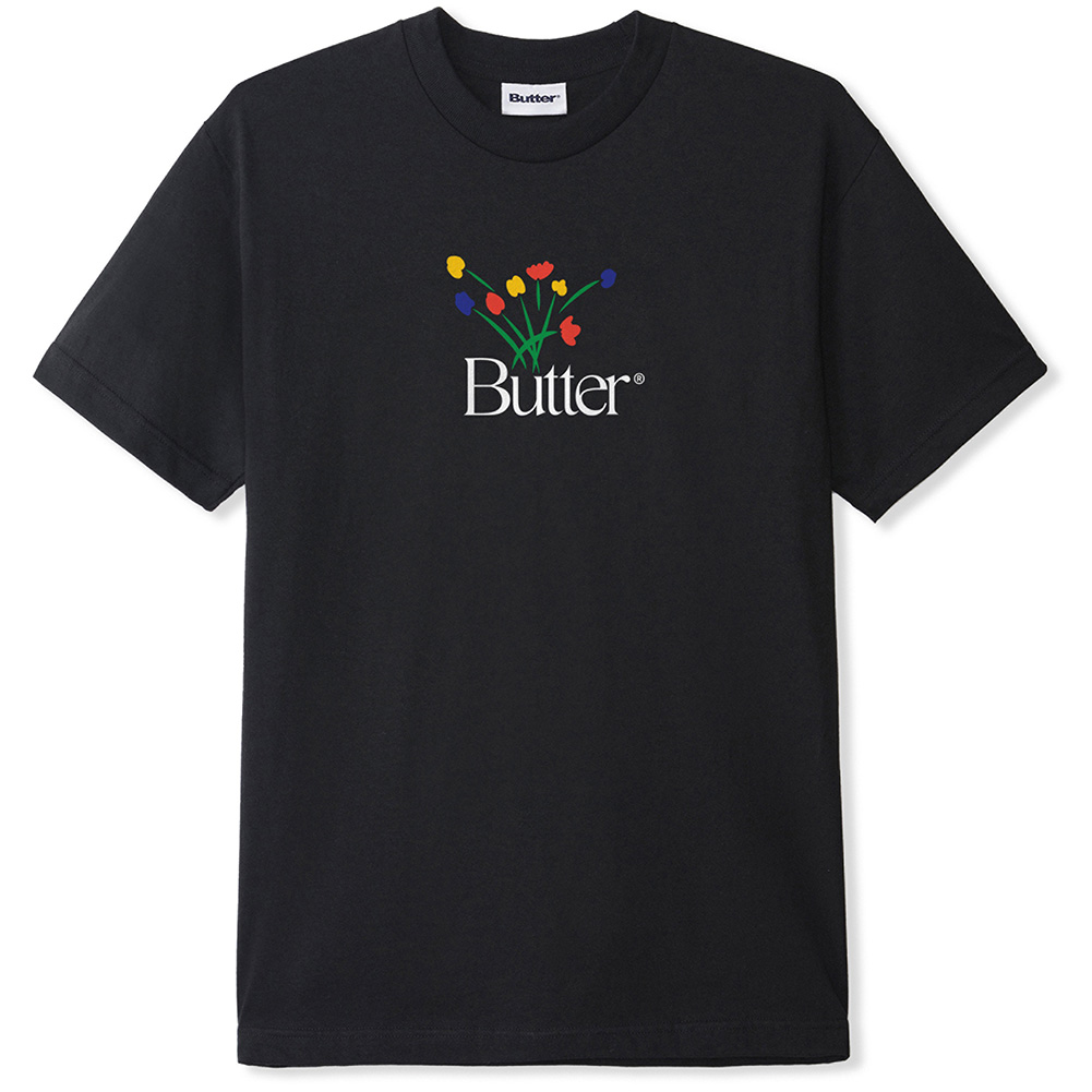 バターグッズ Tシャツ BUTTER GOODS BOUQUET TEE 半袖T プリントT スケート T-SHIRT スケーター 正規取扱店