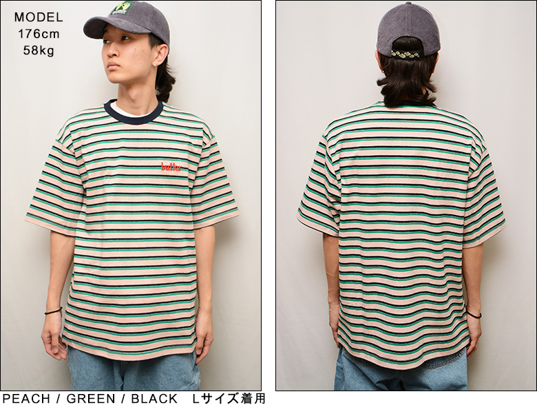 バターグッズ Tシャツ BUTTER GOODS THOMAS STRIPE TEE 半袖T ボーダー