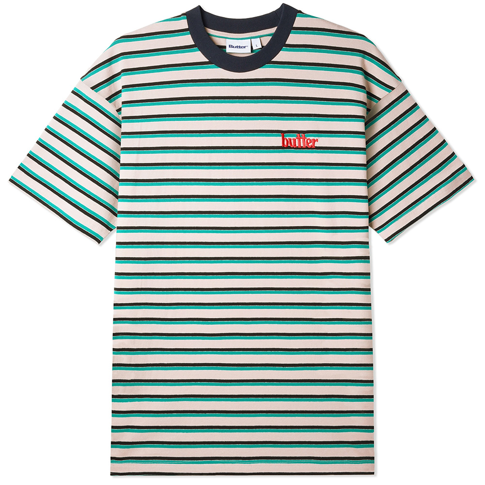 バターグッズ Tシャツ BUTTER GOODS THOMAS STRIPE TEE 半袖T ボーダー