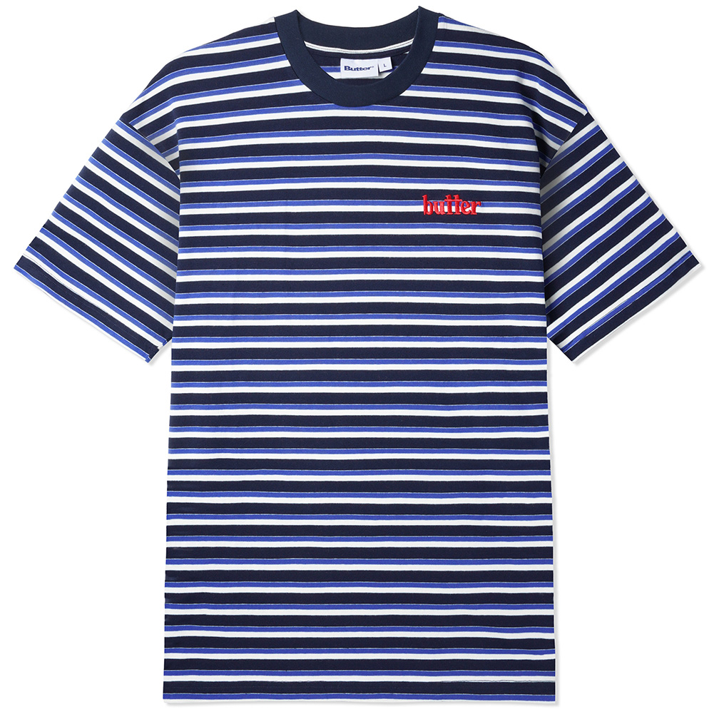 バターグッズ Tシャツ BUTTER GOODS THOMAS STRIPE TEE 半袖T