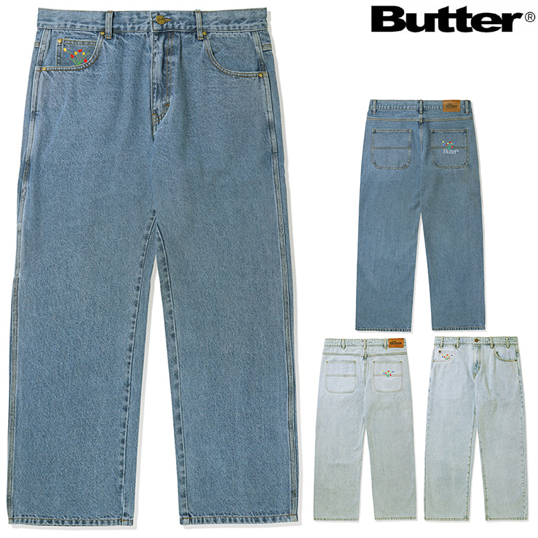 バターグッズ パンツ BUTTER GOODS BOUQUET DENIM PANTS デニムパンツ