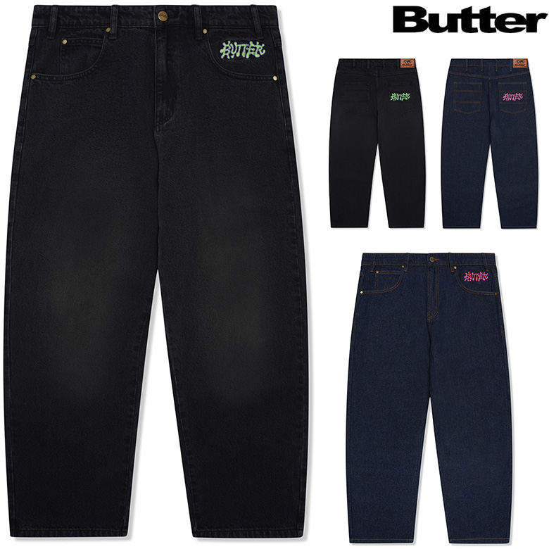 バターグッズ パンツ BUTTER GOODS INK DENIM JEANS デニムパンツ ジーンズ スケート バギーパンツ ワイドパンツ  PANTS スケーター : buttergoods-bgq224d1330 : PAJABOO - 通販 - Yahoo!ショッピング