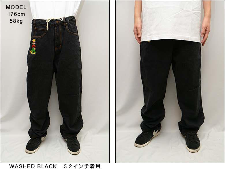 Butter goods バギーデニム 34/32 ウォッシュド ブラック - メルカリ