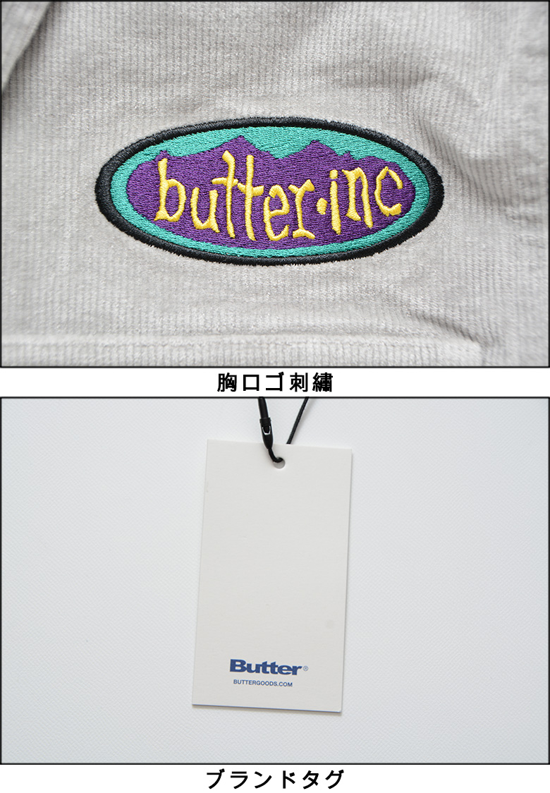 バターグッズ Butter Goods Butter Goods コーデュロイフラワージップ