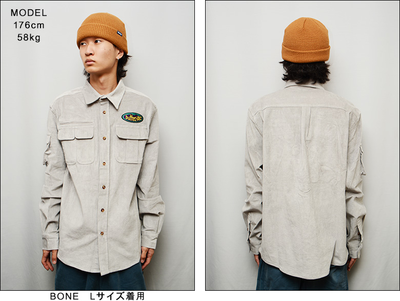 Butter Goods コーデュロイ コーチジャケット L バックプリント Butter Goods コーデュロイ コーチジャケット L バックプリント Butter